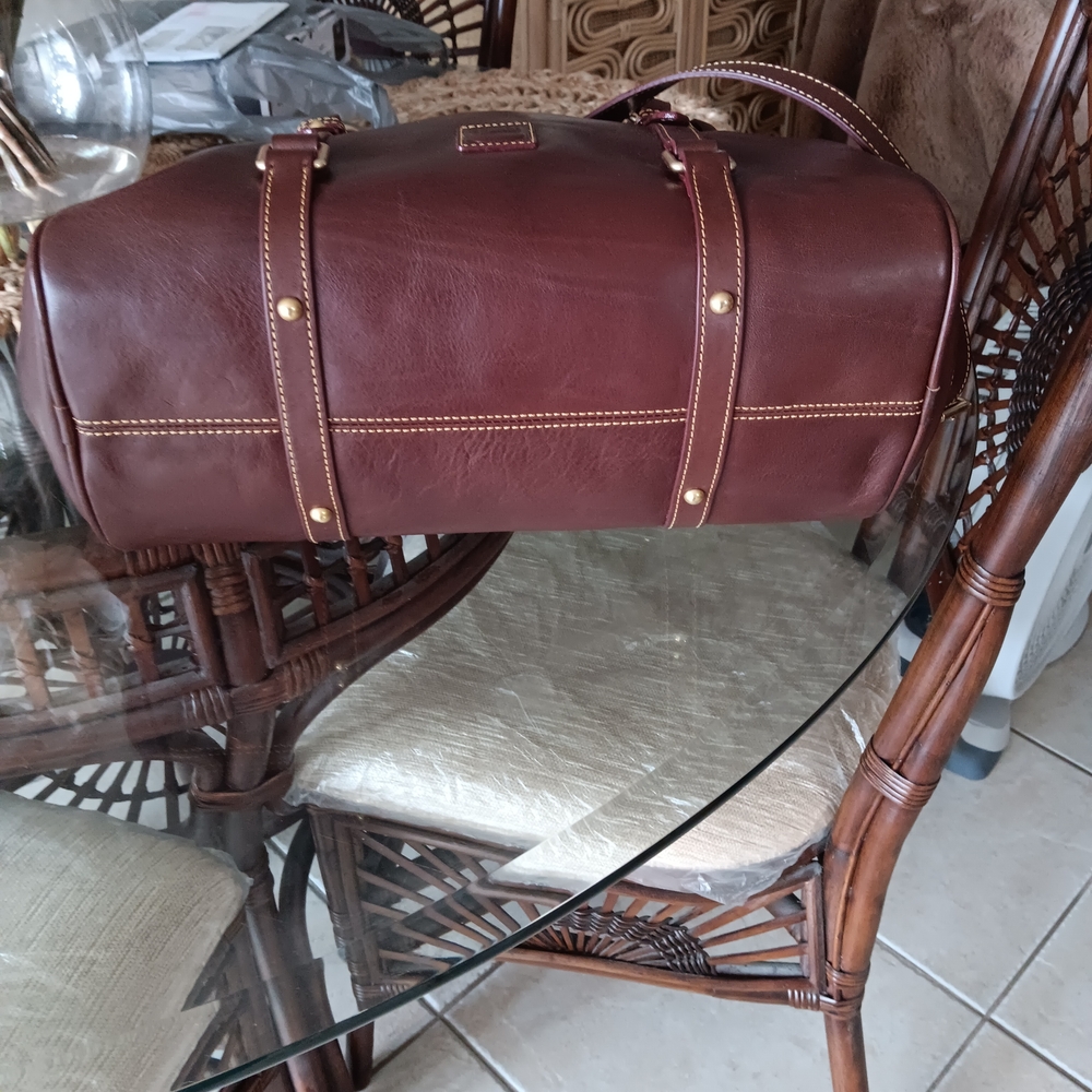 Dooney & Bourke Rich Chocolate Brown Satchel NEW" WOT - Picture 3 of 6
